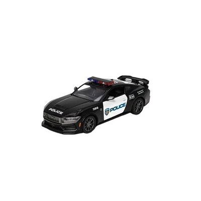 Kinsmart 2024 Ford Mustang Dark Horse (rendőr) fém autó nyitható ajtókkal 1:38 (többféle)