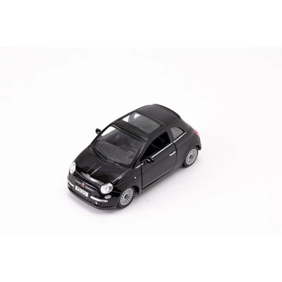 Kép 4/9 - Kinsmart 2007 Fiat 500 fém autó nyitható ajtókkal 1:28 (többféle)