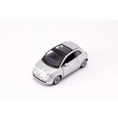 Kép 5/9 - Kinsmart 2007 Fiat 500 fém autó nyitható ajtókkal 1:28 (többféle)