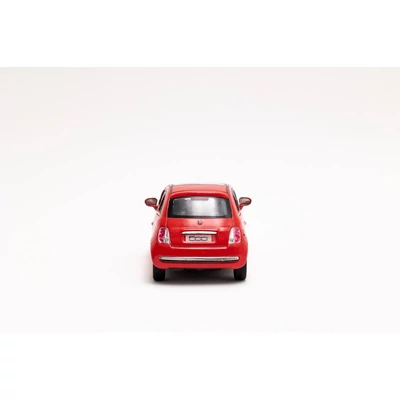 Kép 8/9 - Kinsmart 2007 Fiat 500 fém autó nyitható ajtókkal 1:28 (többféle)