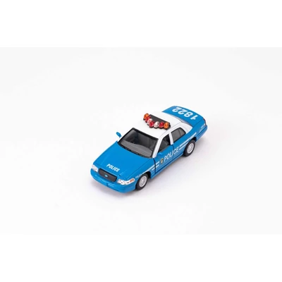 Kinsmart Ford Crown Victoria Police Interceptor fém autó nyitható ajtókkal 1:42 (többféle)