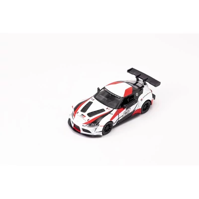 Kép 3/9 - Kinsmart Toyota GR Supra Racing Concept Livery Edition fém autó nyitható ajtókkal 1:36 (többféle)