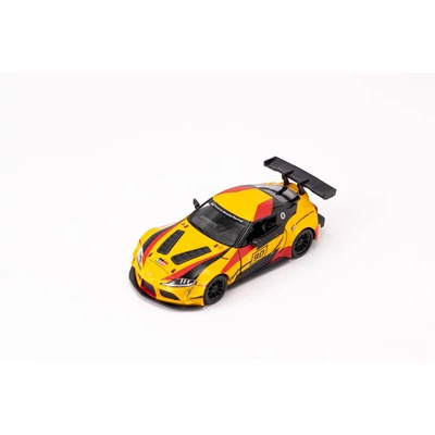 Kép 4/9 - Kinsmart Toyota GR Supra Racing Concept Livery Edition fém autó nyitható ajtókkal 1:36 (többféle)