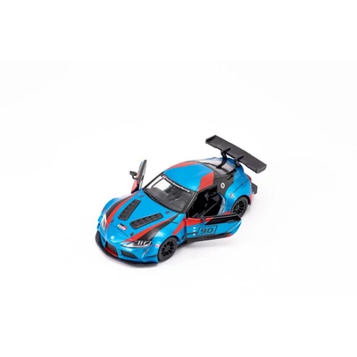 Kép 6/9 - Kinsmart Toyota GR Supra Racing Concept Livery Edition fém autó nyitható ajtókkal 1:36 (többféle)