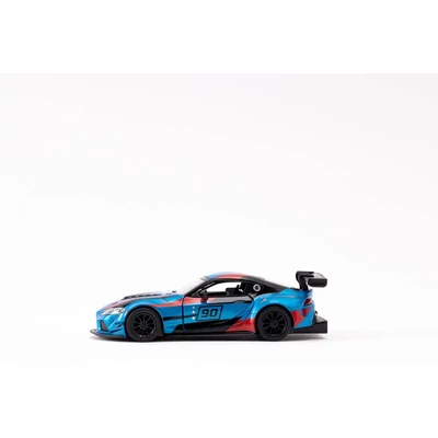 Kép 7/9 - Kinsmart Toyota GR Supra Racing Concept Livery Edition fém autó nyitható ajtókkal 1:36 (többféle)