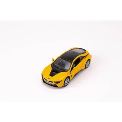 Kép 4/9 - Kinsmart BMW i8 fém autó nyitható ajtókkal 1:36 (többféle)