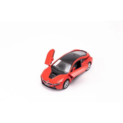 Kép 6/9 - Kinsmart BMW i8 fém autó nyitható ajtókkal 1:36 (többféle)