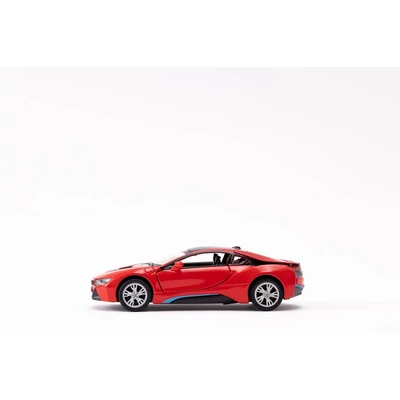 Kép 7/9 - Kinsmart BMW i8 fém autó nyitható ajtókkal 1:36 (többféle)