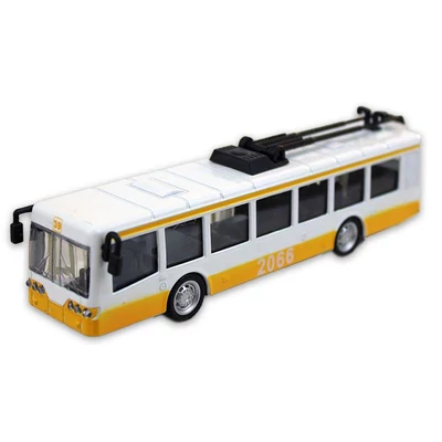 Diecast trolibusz fénnyel és hanggal 17cm (többféle)