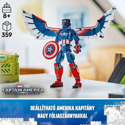Kép 2/6 - LEGO Marvel - Az új Amerika Kapitány (76296)