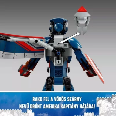 Kép 5/6 - LEGO Marvel - Az új Amerika Kapitány (76296)