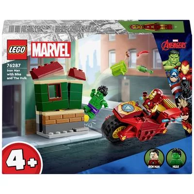 LEGO Marvel - SUPER HEROES Vasember biciklivel és Hulkkal (76287)