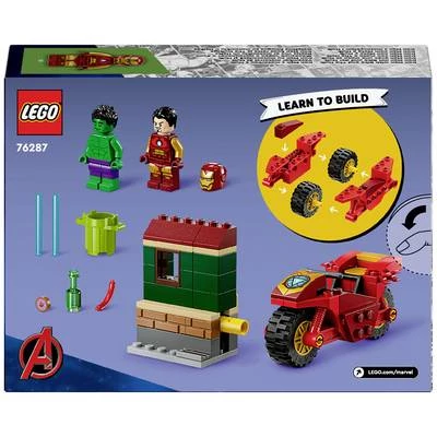 Kép 3/5 - LEGO Marvel - SUPER HEROES Vasember biciklivel és Hulkkal (76287)