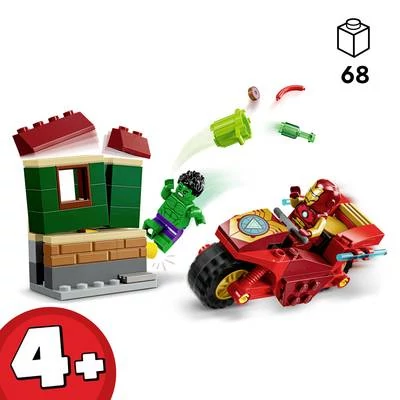 Kép 5/5 - LEGO Marvel - SUPER HEROES Vasember biciklivel és Hulkkal (76287)