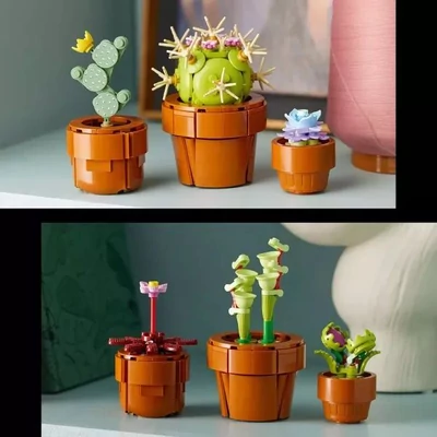 Kép 3/3 - LEGO Icons - Apró cserepes növények (10329)