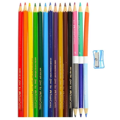 Kép 2/2 - Faber-Castell - 12+3 darabos színes ceruza készlet (110312)
