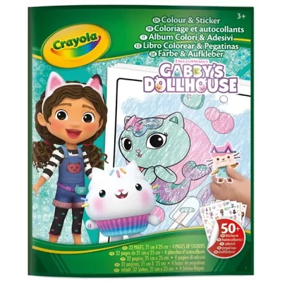 Crayola - színező és matricázó füzet - Gabi babaháza (04-7025G)