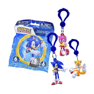 Kép 3/3 - Sonic hátizsákra akasztható meglepetés figura, 7.5 cm - többféle