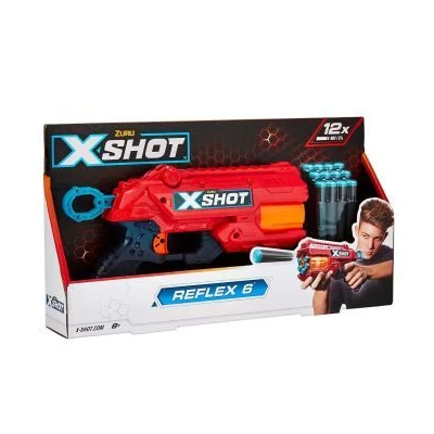 Xshot: Reflex 6 szivacslövő fegyver - 12 db tölténnyel