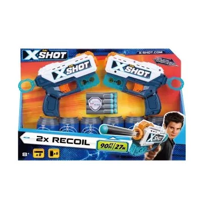 X-Shot: Dupla Recoil szivacslövő fegyver szett