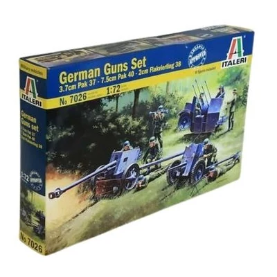 Italeri: II. világháborús német fegyverek makett szett, 1:72