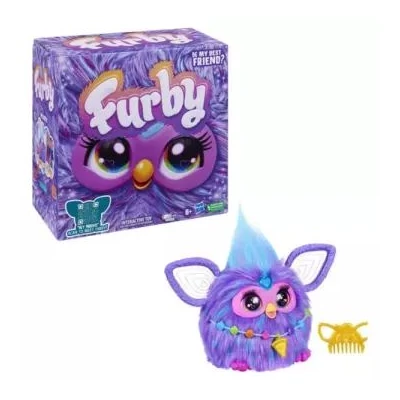 Furby - Interaktív plüssjáték, lila színű, angol nyelvű