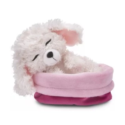Nici Green - Pudli plüsskutyus kosárban - 12 cm