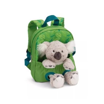 NICI - Hátizsák koala plüssfigurával, zöld - 21 x 26 cm