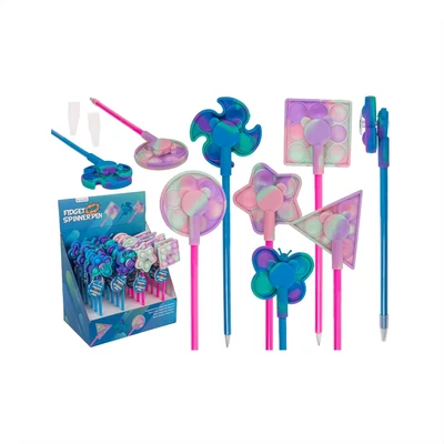 Kép 2/4 - Fidget Pop pörgettyű toll - többféle