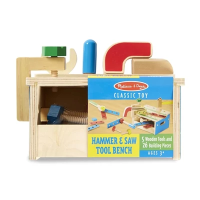 Kép 2/3 - Melissa & Doug Fa készségfejlesztő játék, Barkácsasztal