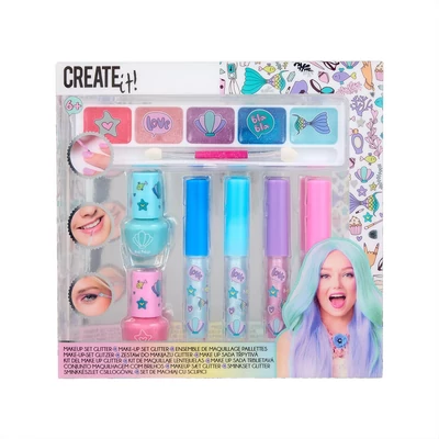 Kép 2/2 - Canenco Create It! Make-Up szett csillámos sellő színekkel