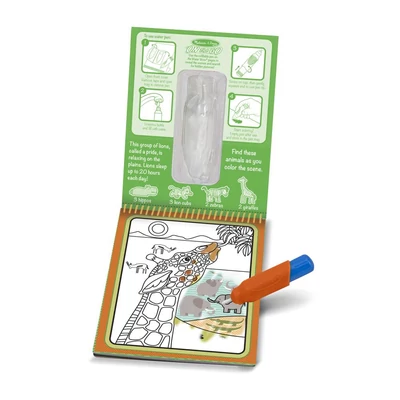 Kép 2/2 - Melissa & Doug Kreatív játék, Rajzolás vízzel, szafari