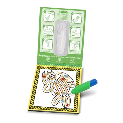 Kép 2/2 - Melissa & Doug Kreatív játék, Rajzolás vízzel, útvesztő
