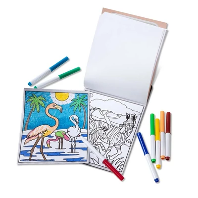Kép 2/2 - Melissa & Doug Kreatív játék, Mágikus színező füzet, vadállatok
