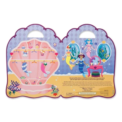 Kép 3/3 - Melissa & Doug Kreatív játék, Pufi matrica készlet, hableány