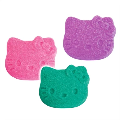 Kép 2/2 - Craze Inkee vegán fürdő bomba forma - Hello Kitty vattacukor aromával, 3db-os