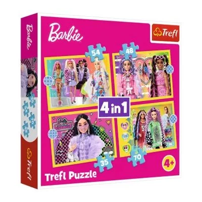 Trefl: Barbie világa 4 az 1-ben puzzle - 35, 48, 54, 70 darabos