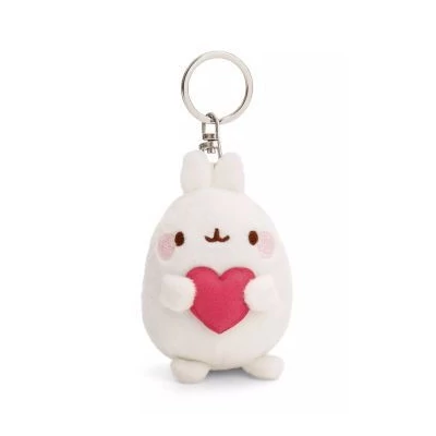 Nici: Molang, a nyuszi kulcstartó szívvel - 8 cm