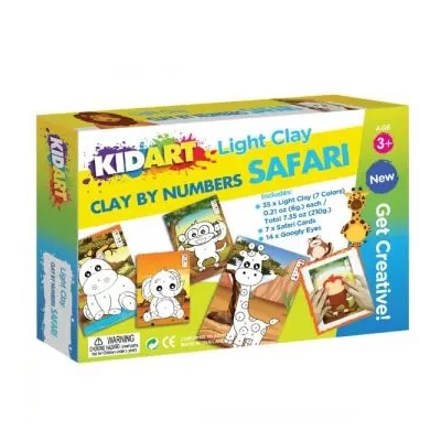 Kid Art: Gyurmázz számok szerint! Modellező gyurma készlet - Szafari