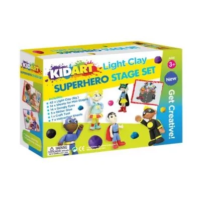 Kid Art: Modellező gyurma készlet - Szuperhősök