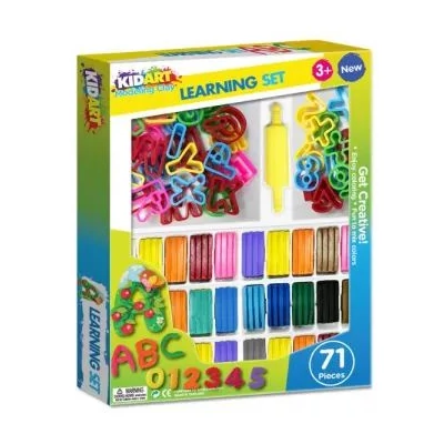 Kid Art: Szám- és betűtanuló gyurma készlet - 71 db-os