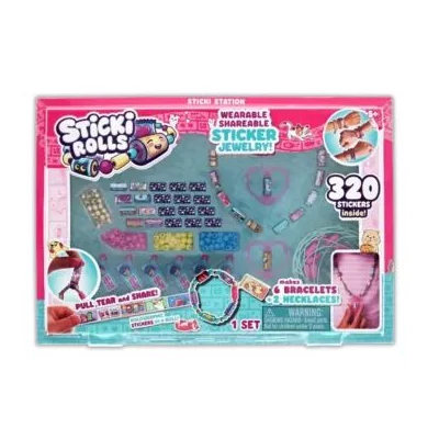 Sticki Rolls: Nagy ékszerkészítő készlet matricákkal - 320 db-os