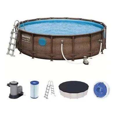 Bestway: Power Steel Swim Vista fémvázas medence szett - 549 x 122 cm 56977