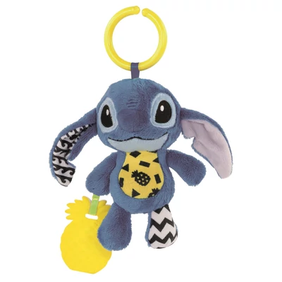 Kép 4/4 - Bébi csörgõ, rágóka, Stitch, Disney, akasztóval, 15x25 cm lapon