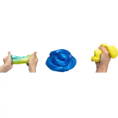 Kép 5/5 - Slime nyúlós gyurma, szemes, 2 tégely, 20x21 cm lapon