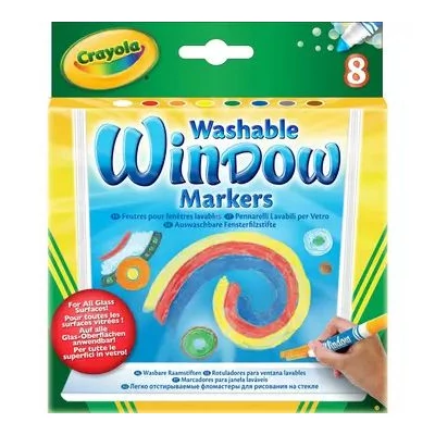 Crayola: Ablakfestő filctoll - 8 db
