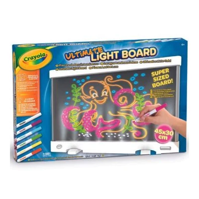 Crayola: Neon világító rajztábla filctollakkal