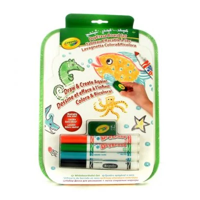 Crayola: Szárazon törölhető rajztábla filctollakkal