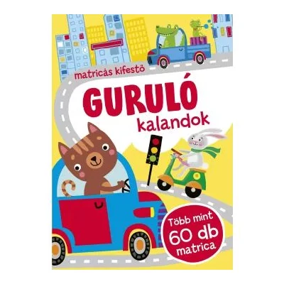 Guruló kalandok matricás kifestő