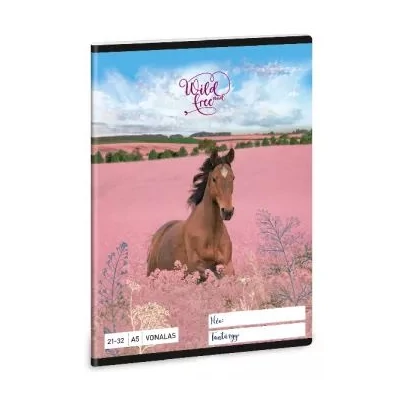 Wild and Free: Lovacska mintás vonalas füzet - 4. osztálytól, A5